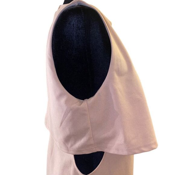 She + Sky Light Tan Sleeveless Side Cut Out Sheath Dress Sz L NWT - Picture 6 of 14